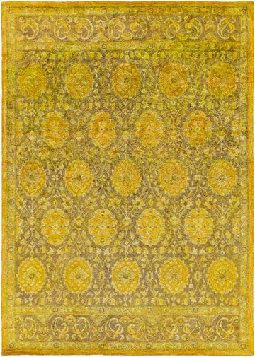 Paulschar Traditional Olive Area Rug